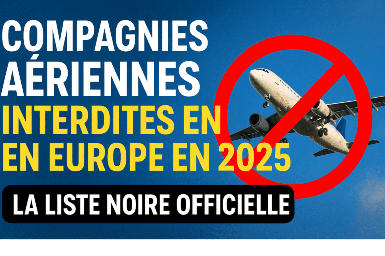 compagnie aerienne liste noire 2025