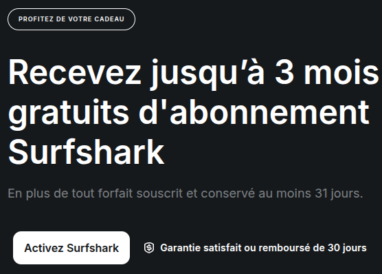 offre spéciale vpn surfshark