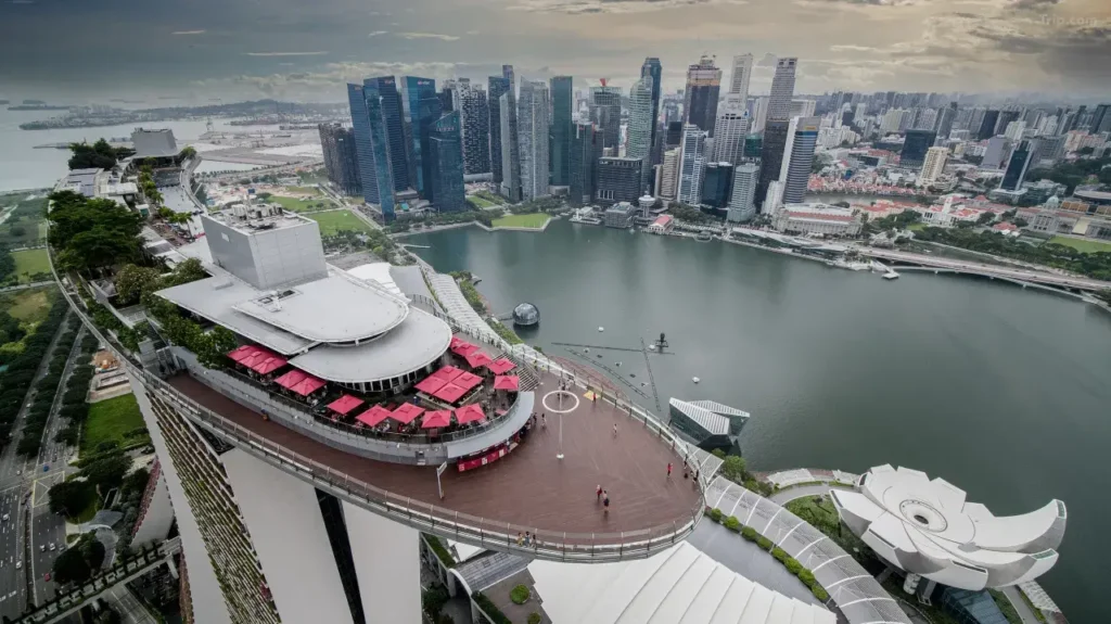 Marina Bay Sands vue exceptionnelle