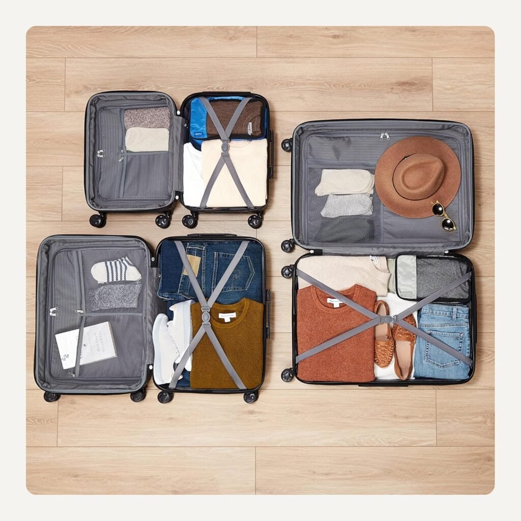 rangement valise amazon basic orange brulé