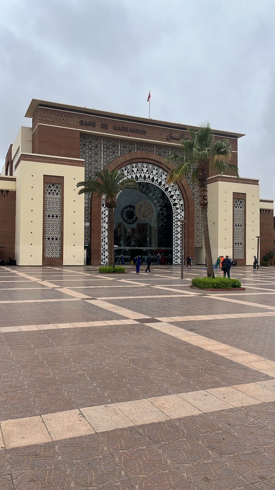 Gare de Marrakech lors de mon voyage au Maroc en 2026