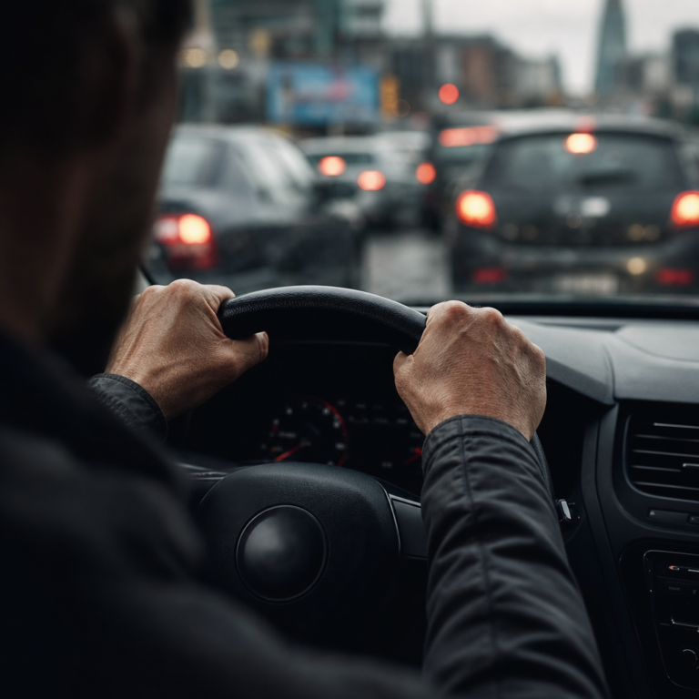 rage au volant chauffeur crispé au volant