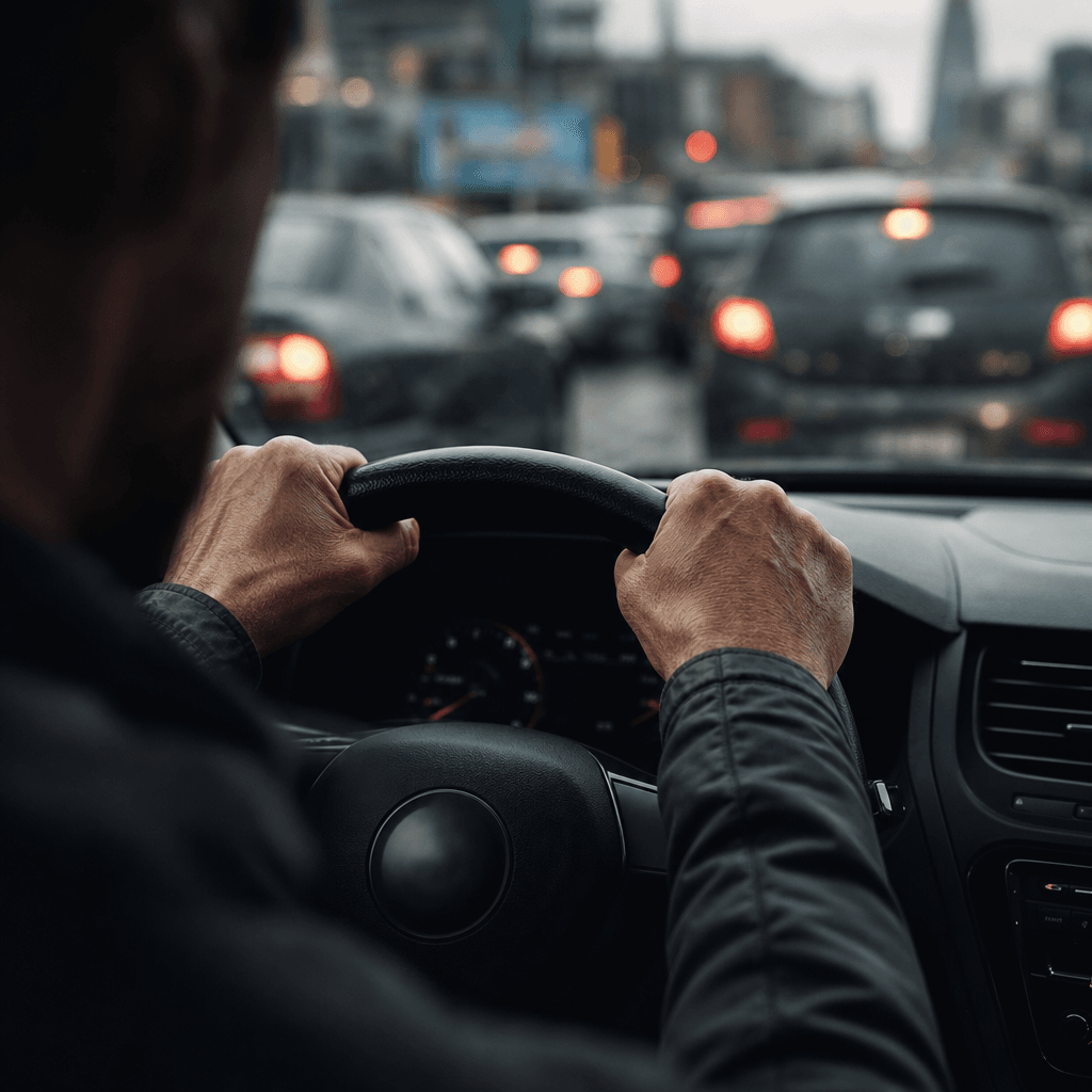 rage au volant chauffeur crispé au volant