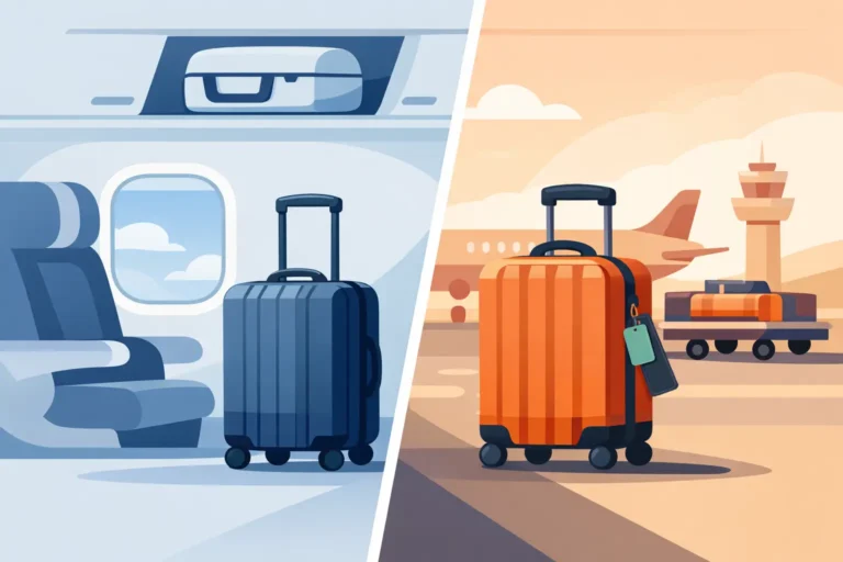 Bagage cabine ou bagage soute ? Le bon choix