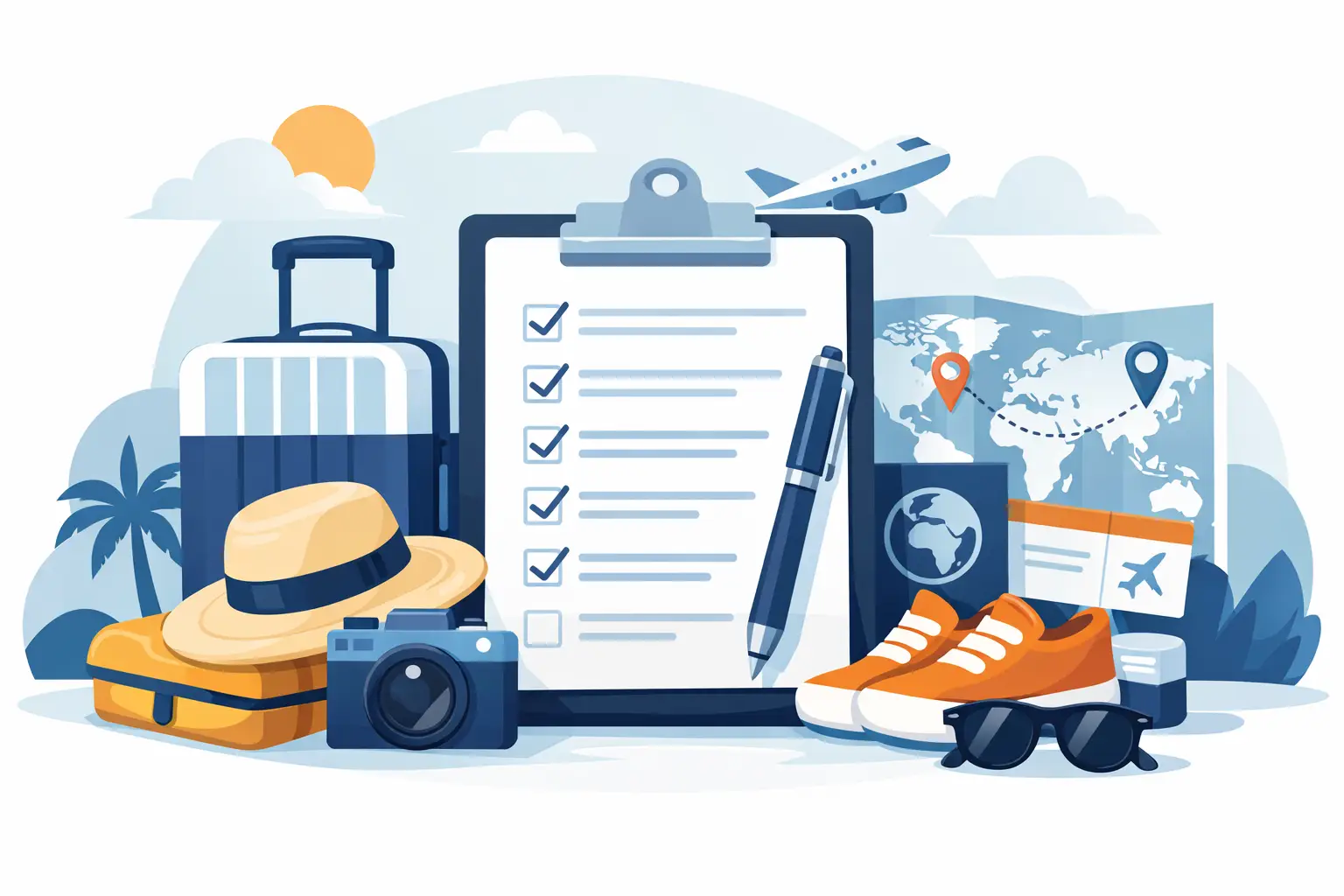 Checklist voyage à imprimer efficace