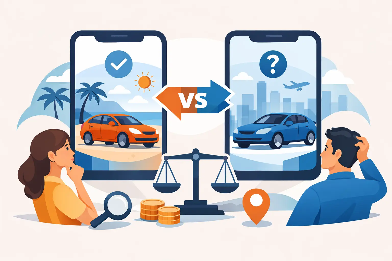 DiscoverCars ou Rentalcars : lequel choisir ?