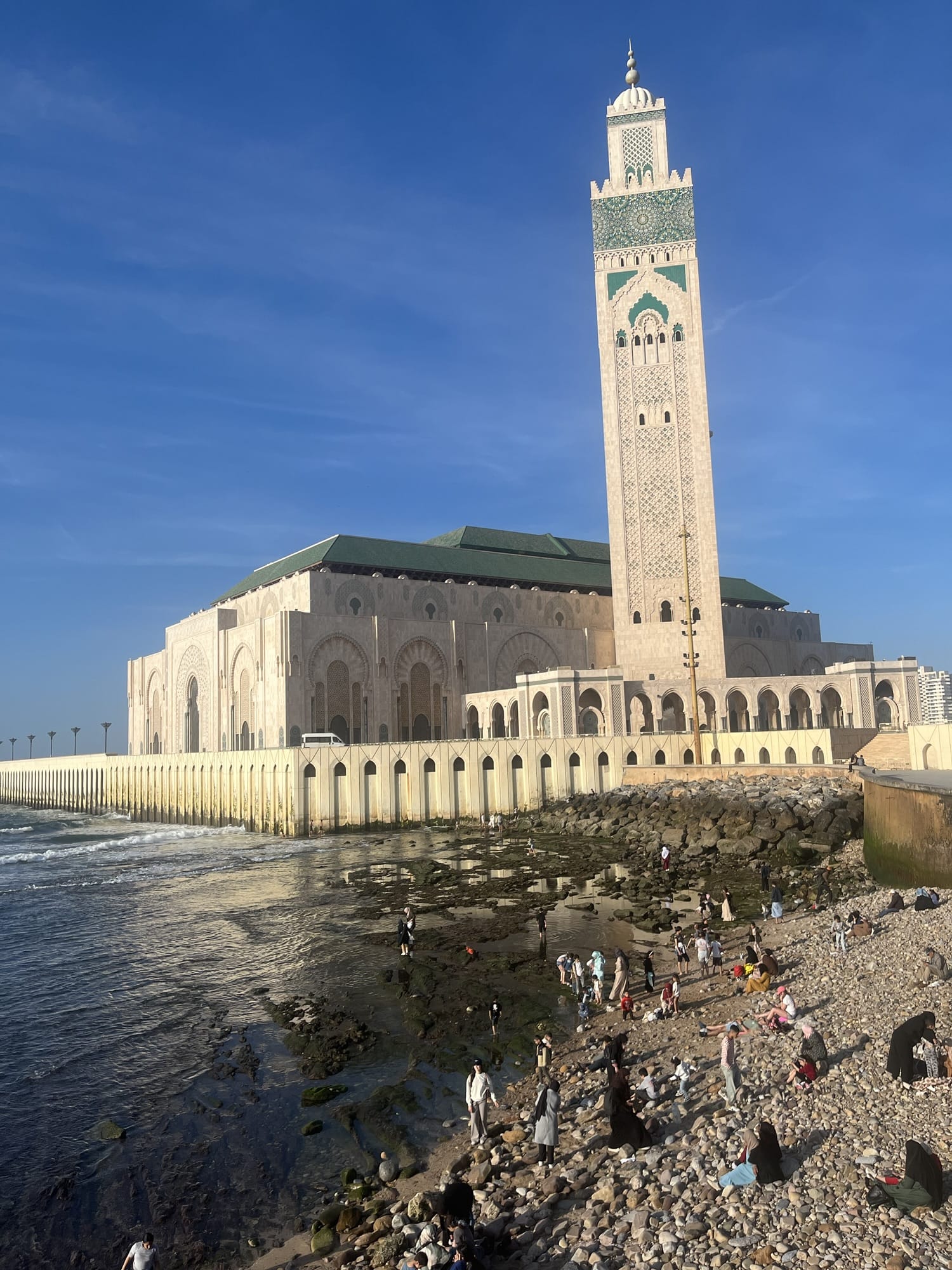 Mosquée Hassan II à Casablanca lors de mon voyage au Maroc en 2026